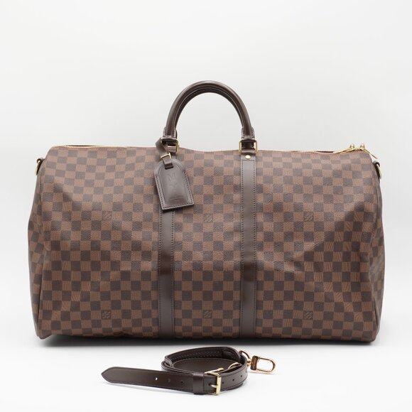 Pre-owned LOUIS VUITTON Damier Ebene Keepall 55 - Picture 5 of 6